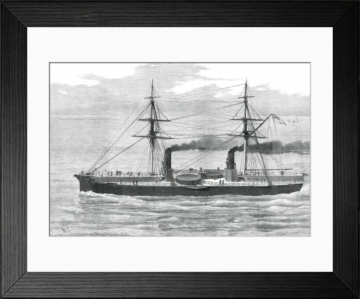 Framed Print : Our Ironclad Fleet: H.M.S. Inflexible, 1876. Creator: Unknown Framed Print : Our Ironclad Fleet: H.M.S. Inflexible, 1876. Creator: Unknown