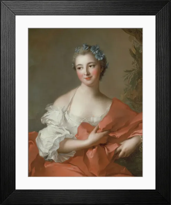 Framed Print : Marquise de l'Hôpital, c1740. Creator: Jean-Marc Nattier Framed Print : Marquise de l'Hôpital, c1740. Creator: Jean-Marc Nattier