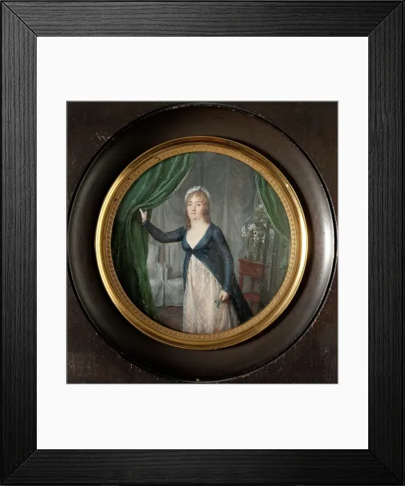 Framed Print : Marie Suzanne Doucet de Surigny, nee de Bussièrre de Roche (1751-1825), marquise... c.1790. Creator: Jeanne-Marie de Surigny Framed Print : Marie Suzanne Doucet de Surigny, nee de Bussièrre de Roche (1751-1825), marquise... c.1790. Creator: Jeanne-Marie de Surigny