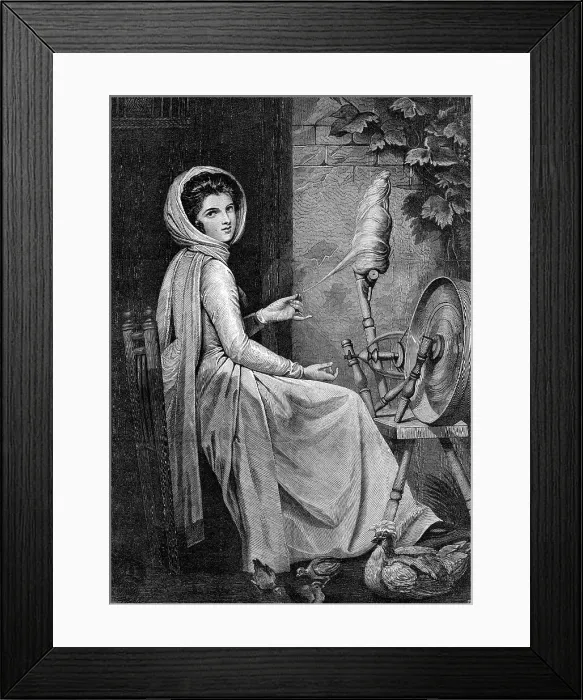 Framed Print : Lady Hamilton, by George Romney, in the late exhibition of Old Masters, Burlington House, 1876. Creator: Unknown Framed Print : Lady Hamilton, by George Romney, in the late exhibition of Old Masters, Burlington House, 1876. Creator: Unknown