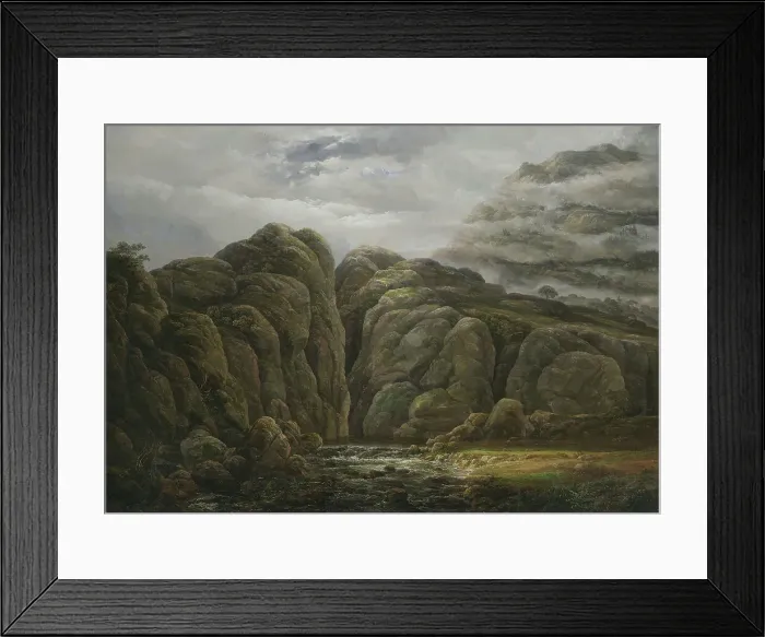 Framed Print : Norwegian Mountain Landscape, 1819. Creator: Johan Christian Dahl Framed Print : Norwegian Mountain Landscape, 1819. Creator: Johan Christian Dahl