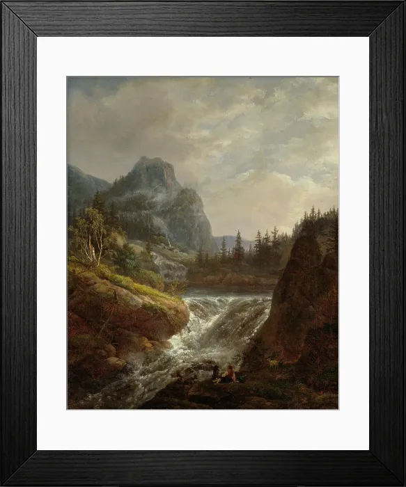 Framed Print : Norwegian Landscape, 1822. Creator: Johan Christian Dahl Framed Print : Norwegian Landscape, 1822. Creator: Johan Christian Dahl