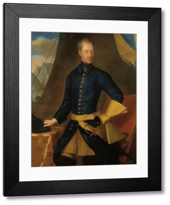 Framed Print : Charles XII (1682-1718), early-mid 18th century. Creator: Johan David Swartz Framed Print : Charles XII (1682-1718), early-mid 18th century. Creator: Johan David Swartz