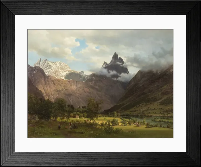 Framed Print : Landscape from Romsdalen, 1858. Creator: J. F. Eckersberg Framed Print : Landscape from Romsdalen, 1858. Creator: J. F. Eckersberg