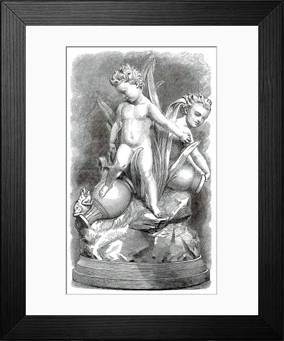 Framed Print : Drinking-Fountain by Mr. J. Durham. A.R.A. in the exhibition of the Royal Academy, 1876. Creator: Unknown Framed Print : Drinking-Fountain by Mr. J. Durham. A.R.A. in the exhibition of the Royal Academy, 1876. Creator: Unknown