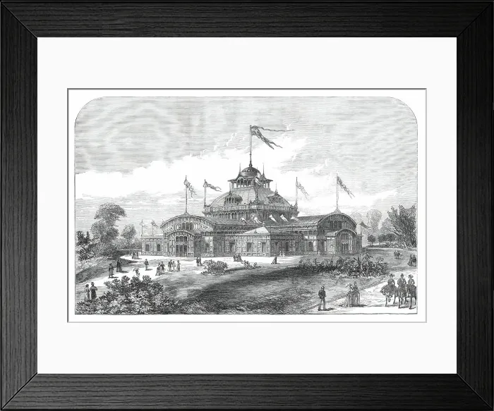 Framed Print : The American Centennial Festival Exhibition at Philadelphia, the Women's Pavilion, 1876. Creator: Unknown Framed Print : The American Centennial Festival Exhibition at Philadelphia, the Women's Pavilion, 1876. Creator: Unknown