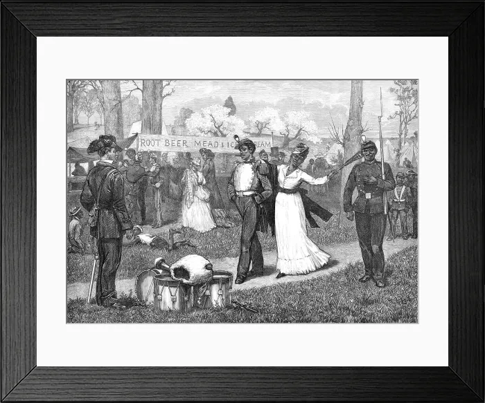 Framed Print : The American Centennial Festival Exhibition: scene in Fairmount Park, Philadelphia'...1876. Creator: Unknown Framed Print : The American Centennial Festival Exhibition: scene in Fairmount Park, Philadelphia'...1876. Creator: Unknown