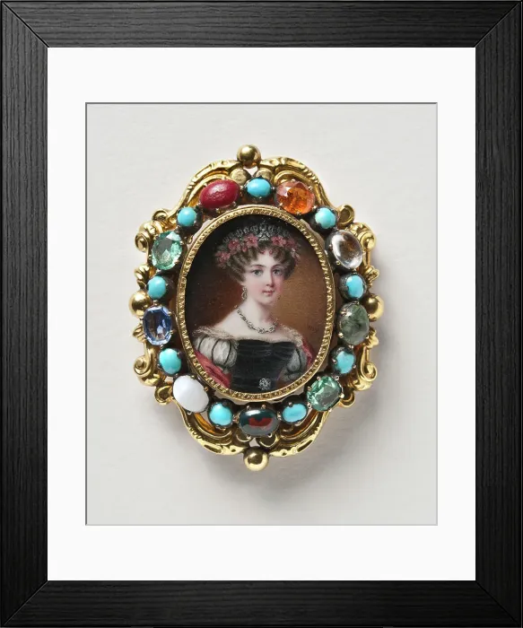Framed Print : Josefina, 1807-1876, Princess of Leuchtenberg, Queen of Sweden and Norway, mid-19th century. Creator: Johan Way Framed Print : Josefina, 1807-1876, Princess of Leuchtenberg, Queen of Sweden and Norway, mid-19th century. Creator: Johan Way