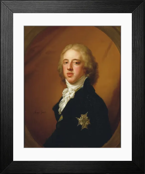 Framed Print : Gustav IV Adolf, before 1830. Creator: Johann Baptist Lampi I Framed Print : Gustav IV Adolf, before 1830. Creator: Johann Baptist Lampi I