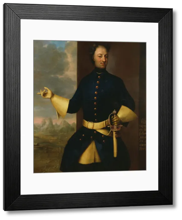 Framed Print : Karl XII, 1682-1718, King of Sweden pfalzgrave of Zweibrücken, 1719. Creator: Johann Heinrich Wedekind Framed Print : Karl XII, 1682-1718, King of Sweden pfalzgrave of Zweibrücken, 1719. Creator: Johann Heinrich Wedekind