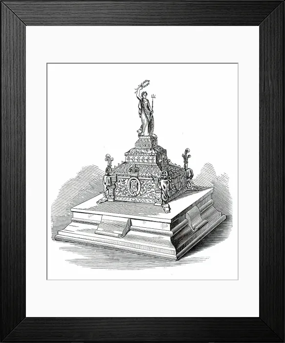 Framed Print : Casket for the Address presented by the Corporation of London to the Prince of Wales, 1876. Creator: Unknown Framed Print : Casket for the Address presented by the Corporation of London to the Prince of Wales, 1876. Creator: Unknown