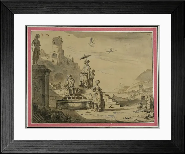 Framed Print : harbour scene. Creator: Unknown Framed Print : harbour scene. Creator: Unknown