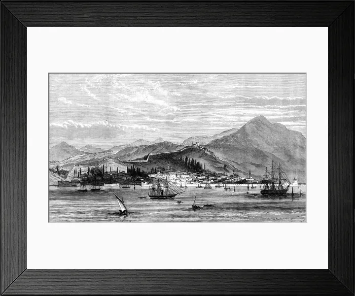 Framed Print : Salonica, the Scene of the Massacre of the German and French Consuls, 1876. Creator: Unknown Framed Print : Salonica, the Scene of the Massacre of the German and French Consuls, 1876. Creator: Unknown