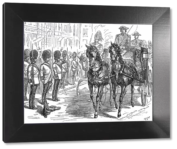 The Royal Visit to the City: Salute of the Hon. Artillery Company, 1876. Creator: Unknown