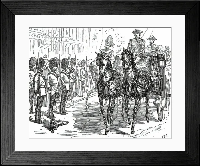 Framed Print : The Royal Visit to the City: Salute of the Hon. Artillery Company, 1876. Creator: Unknown Framed Print : The Royal Visit to the City: Salute of the Hon. Artillery Company, 1876. Creator: Unknown