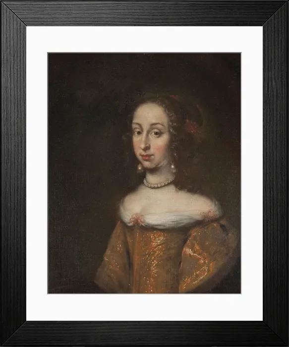 Framed Print : Hedvig Eleonora, 1636-1715, Princess of Holstein-Gottorp, Queen of Sweden, c.1651. Creator: Jurgen Ovens Framed Print : Hedvig Eleonora, 1636-1715, Princess of Holstein-Gottorp, Queen of Sweden, c.1651. Creator: Jurgen Ovens