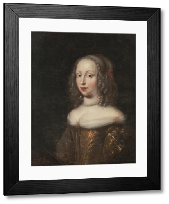 Framed Print : Maria Elisabet, 1634-1665, Princess of Holstein-Gottorp, 17th century. Creator: Jurgen Ovens Framed Print : Maria Elisabet, 1634-1665, Princess of Holstein-Gottorp, 17th century. Creator: Jurgen Ovens