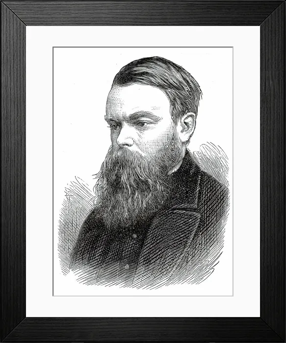 Framed Print : The late Mr. Henry Kingsley, 1876. Creator: Unknown Framed Print : The late Mr. Henry Kingsley, 1876. Creator: Unknown