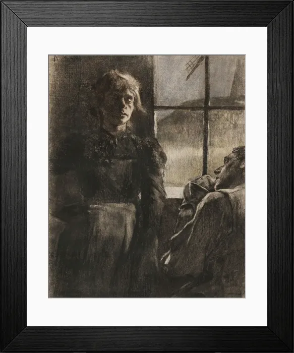 Framed Print : La fille de l'aveugle'. Creator: Konrad Starke. La fille de l'aveugle'. Creator: Konrad Starke Framed Print : La fille de l'aveugle'. Creator: Konrad Starke. La fille de l'aveugle'. Creator: Konrad Starke