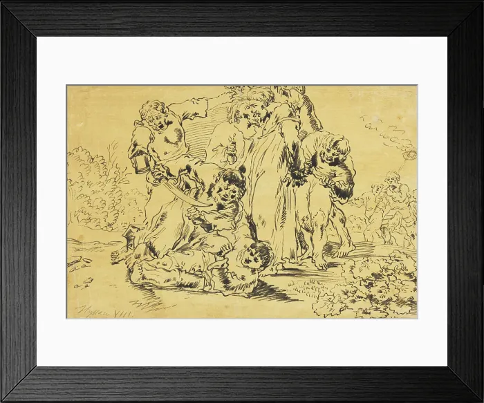 Framed Print : The Imprisonment of Christ. Creator: Leonard Bramer Framed Print : The Imprisonment of Christ. Creator: Leonard Bramer