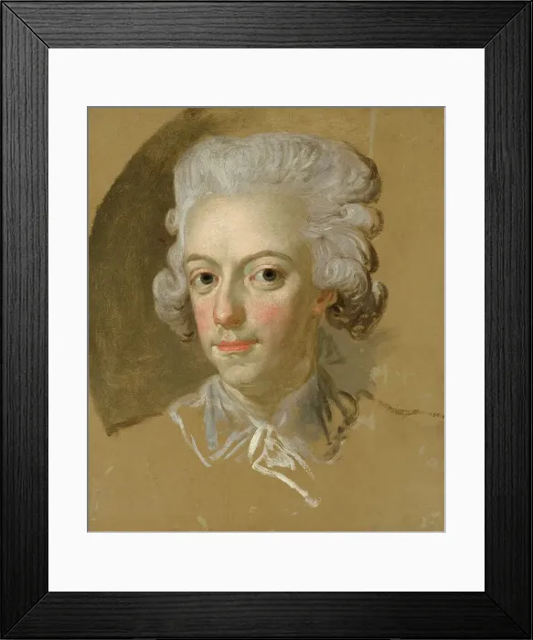 Framed Print : King Gustav III of Sweden. Sketch, c18th century. Creator: Lorens Pasch the Younger Framed Print : King Gustav III of Sweden. Sketch, c18th century. Creator: Lorens Pasch the Younger