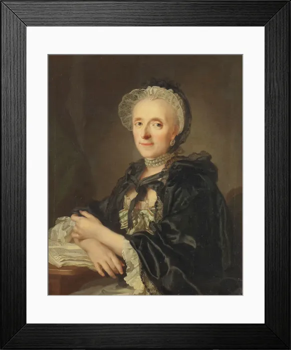 Framed Print : Mrs Kristina Magdalena Wargentin, 1769. Creator: Lorens Pasch the Younger Framed Print : Mrs Kristina Magdalena Wargentin, 1769. Creator: Lorens Pasch the Younger