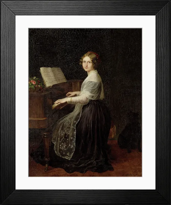 Framed Print : Jenny Lind, 1845. Creator: Louis Asher Framed Print : Jenny Lind, 1845. Creator: Louis Asher