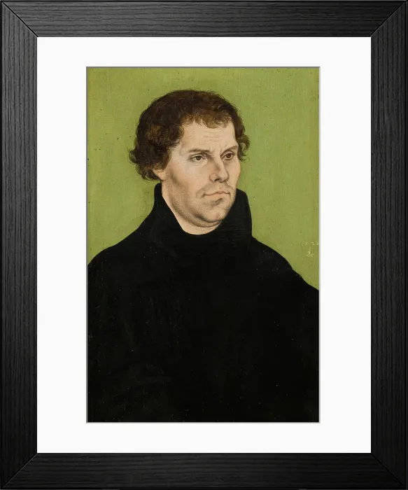 Framed Print : Martin Luther (1483-1546), 1527. Creator: Lucas Cranach the Elder Framed Print : Martin Luther (1483-1546), 1527. Creator: Lucas Cranach the Elder