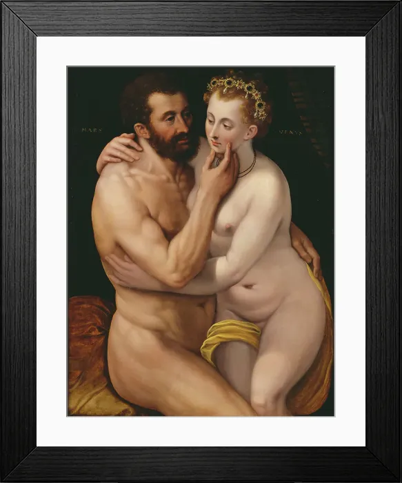 Framed Print : Mars and Venus, 16th century. Creator: Unknown Framed Print : Mars and Venus, 16th century. Creator: Unknown