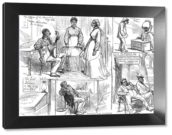 Sketches in Philadelphia, by our special artists, 1876. Creator: Unknown