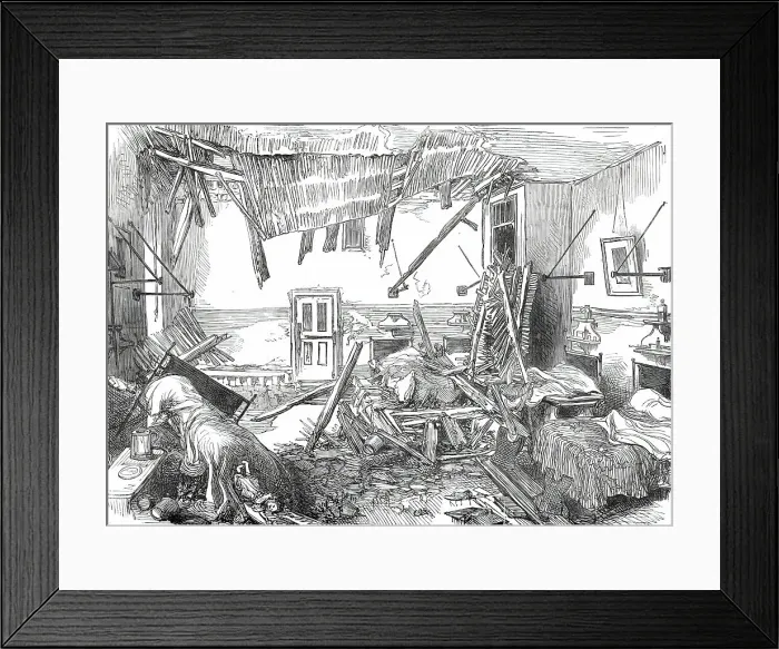 Framed Print : The Accident at St. George's Hospital: the Holland Ward after the Accident, 1876. Creator: Unknown Framed Print : The Accident at St. George's Hospital: the Holland Ward after the Accident, 1876. Creator: Unknown