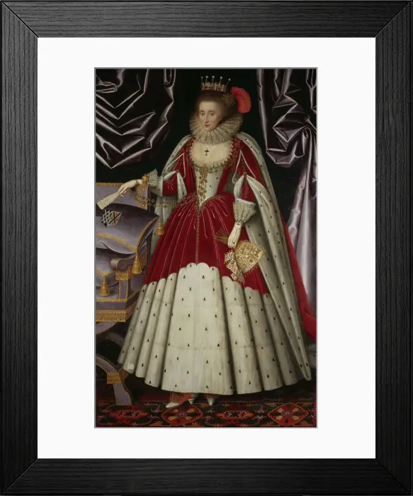 Framed Print : Lucy Russell, Countess of Bedford (née Harington) (158001627), 1610s. Creator: William Larkin