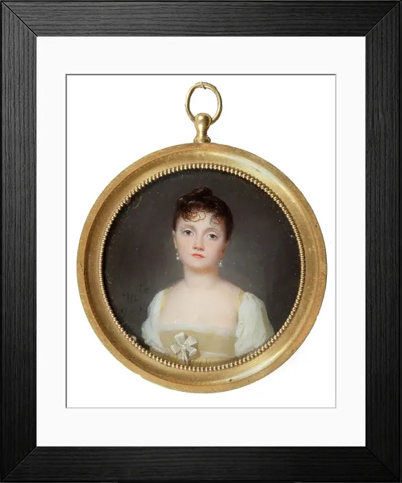 Framed Print : Unknown lady, late 18th-early 19th century. Creator: Marguerite Gerard Framed Print : Unknown lady, late 18th-early 19th century. Creator: Marguerite Gerard