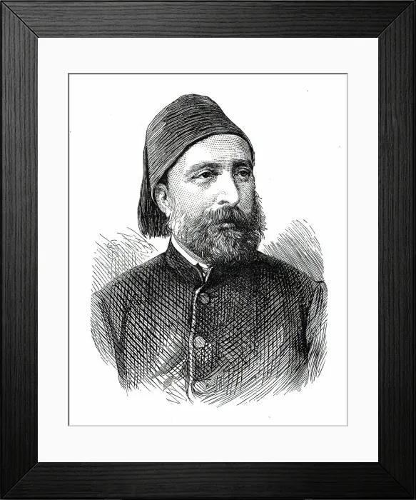Framed Print : The Assassinations at Constantinople: Midhat Pasha, Minister without Portfolio, 1876. Creator: Unknown Framed Print : The Assassinations at Constantinople: Midhat Pasha, Minister without Portfolio, 1876. Creator: Unknown