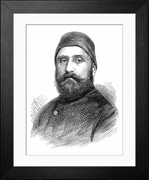 Framed Print : The Assassinations at Constantinople: Mohamed Ruschdi Pasha, Grand Vizier of Turkey, 1876. Creator: Unknown Framed Print : The Assassinations at Constantinople: Mohamed Ruschdi Pasha, Grand Vizier of Turkey, 1876. Creator: Unknown