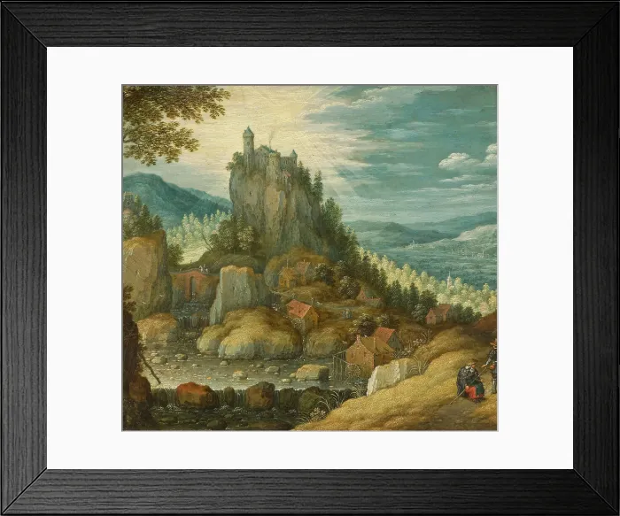 Framed Print : Landscape with a Fortress. Creator: Marten Ryckaert Framed Print : Landscape with a Fortress. Creator: Marten Ryckaert