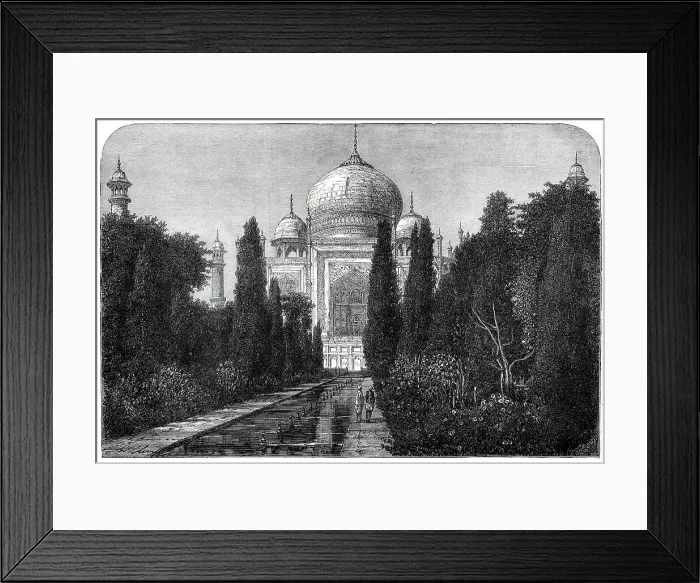 Framed Print : The Taj Mahal, at Agra, 1876. Creator: Unknown Framed Print : The Taj Mahal, at Agra, 1876. Creator: Unknown