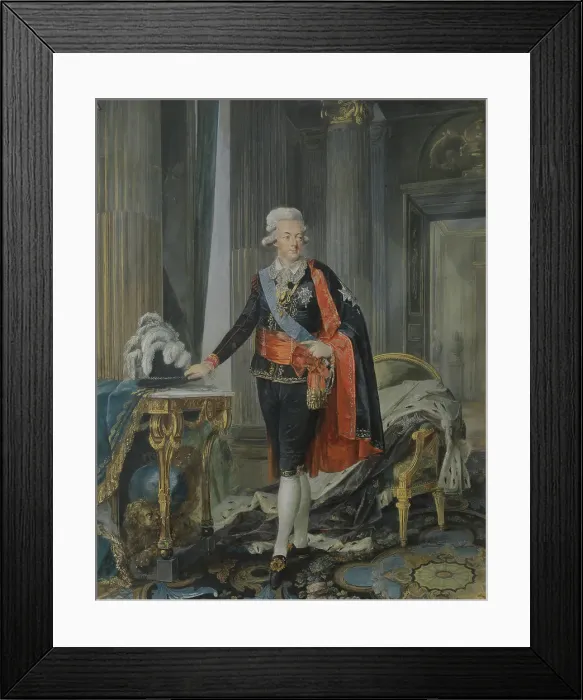 Framed Print : King Gustav III of Sweden, 1792. Creator: Nicolas Lavreince Framed Print : King Gustav III of Sweden, 1792. Creator: Nicolas Lavreince