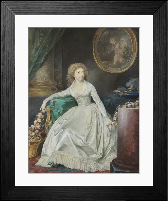 Framed Print : Mademoiselle Sofia Hagman, 1795. Creator: Nicolas Lavreince Framed Print : Mademoiselle Sofia Hagman, 1795. Creator: Nicolas Lavreince