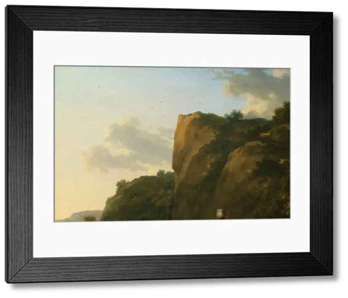 Framed Print : Landscape with Reed Gatherers, 1670s. Creator: Nicolaes Berchem Framed Print : Landscape with Reed Gatherers, 1670s. Creator: Nicolaes Berchem