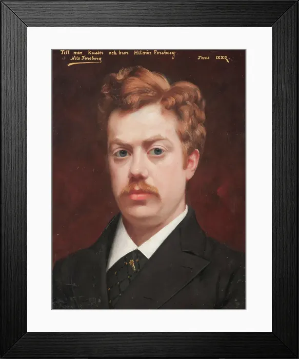Framed Print : Hilmer Forsberg, Bank Director, 1882. Creator: Nils Forsberg Framed Print : Hilmer Forsberg, Bank Director, 1882. Creator: Nils Forsberg