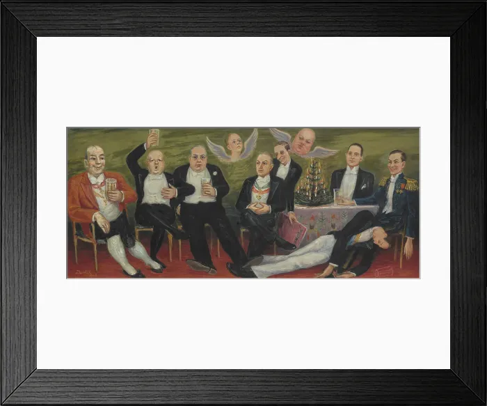Framed Print : Little Christmas Eve Club, 1933. Creator: Nils Dardel Framed Print : Little Christmas Eve Club, 1933. Creator: Nils Dardel
