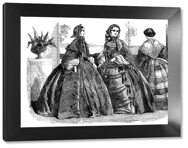 Fashions for July, 1858. Creator: Unknown