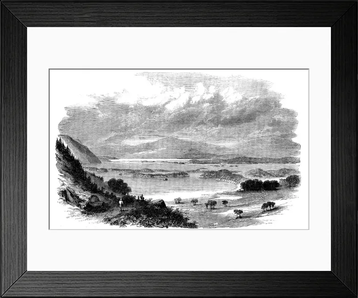 Framed Print : Mucross Lake and Lough Leane, Killarney, 1858. Creator: Unknown Framed Print : Mucross Lake and Lough Leane, Killarney, 1858. Creator: Unknown