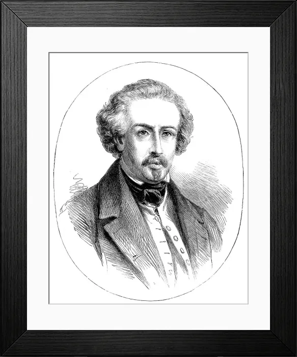 Framed Print : The Late Ary Scheffer, 1858. Creator: Unknown Framed Print : The Late Ary Scheffer, 1858. Creator: Unknown
