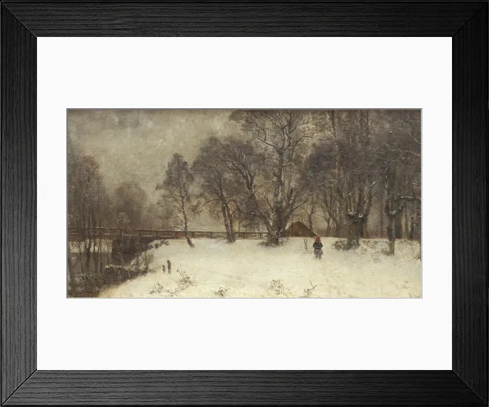 Framed Print : Landscape at Skedevi, 1880. Creator: Oscar Torna Framed Print : Landscape at Skedevi, 1880. Creator: Oscar Torna