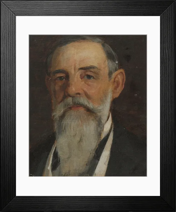 Framed Print : Unknown man, c19th century. Creator: Edvard Perseus Framed Print : Unknown man, c19th century. Creator: Edvard Perseus