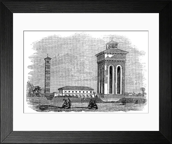 Framed Print : Worthing Water-Works, 1858. Creator: Unknown Framed Print : Worthing Water-Works, 1858. Creator: Unknown