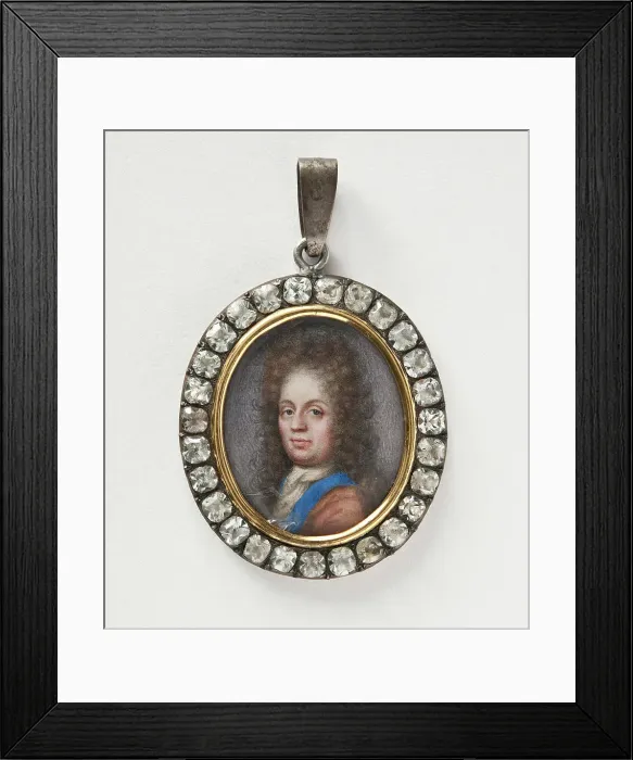 Framed Print : Unknown man, c17th century. Creator: Elias Brenner Framed Print : Unknown man, c17th century. Creator: Elias Brenner