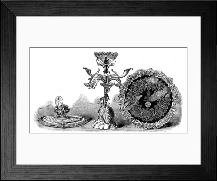 Framed Print : Testimonials presented to the New Bishop of Calcutta, 1858. Creator: Unknown Framed Print : Testimonials presented to the New Bishop of Calcutta, 1858. Creator: Unknown